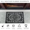 imageDII Rubber Doormats Collection All Weather 18x30 Welcome Half MoonScroll Pin