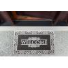 imageDII Rubber Doormats Collection All Weather 18x30 Welcome Half MoonSilver Welcome Scroll