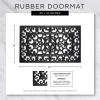 imageDII Rubber Doormats Collection All Weather 18x30 Welcome Half MoonSun Scroll