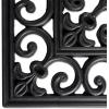 imageDII Rubber Doormats Collection All Weather 18x30 Welcome Half MoonWrought Iron