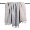 imageDII Rustic Farmhouse Throw Blanket with Decorative Tassels Use for Chair Couch Bed Picnic Camping Beach ampamp Just Staying Cozy at Home 50 x 60 Variegated BrownBlack