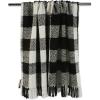 imageDII Textured Modern Varigated Acrylic Woven Throw 50x60Inch BlushBlack  White Buffalo Check