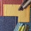 imageDII Variegated Recycled Yarn Modern Edge Stripe 2x3 StoneArtichoke