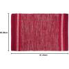 imageDII Variegated Recycled Yarn Modern Edge Stripe 2x3 StoneRed