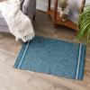 imageDII Variegated Recycled Yarn Modern Edge Stripe 2x3 StoneTeal