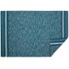 imageDII Variegated Recycled Yarn Modern Edge Stripe 2x3 StoneTeal