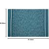 imageDII Variegated Recycled Yarn Modern Edge Stripe 2x3 StoneTeal