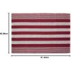 imageDII Woven Rag Rug Collection Recycled Yarn Cabana Stripe 2x3 NaturalBarn Red