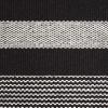 imageDII Woven Rag Rug Collection Recycled Yarn Cabana Stripe 2x3 NaturalBlack