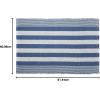 imageDII Woven Rag Rug Collection Recycled Yarn Cabana Stripe 2x3 NaturalCabana Stripe French Blue
