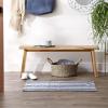 imageDII Woven Rag Rug Collection Recycled Yarn Cabana Stripe 2x3 NaturalCabana Stripe French Blue