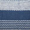 imageDII Woven Rag Rug Collection Recycled Yarn Cabana Stripe 2x3 NaturalCabana Stripe French Blue