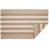 imageDII Woven Rag Rug Collection Recycled Yarn Cabana Stripe 2x3 NaturalCabana Stripe Stone