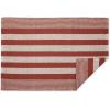 imageDII Woven Rag Rug Collection Recycled Yarn Cabana Stripe 2x3 NaturalCinnamon