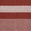 imageDII Woven Rag Rug Collection Recycled Yarn Cabana Stripe 2x3 NaturalCinnamon