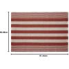 imageDII Woven Rag Rug Collection Recycled Yarn Cabana Stripe 2x3 NaturalCinnamon