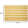 imageDII Woven Rag Rug Collection Recycled Yarn Cabana Stripe 2x3 NaturalHoney Gold