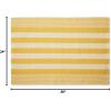 imageDII Woven Rag Rug Collection Recycled Yarn Cabana Stripe 2x3 NaturalHoney Gold
