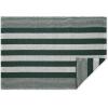 imageDII Woven Rag Rug Collection Recycled Yarn Cabana Stripe 2x3 NaturalHunter Green