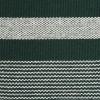 imageDII Woven Rag Rug Collection Recycled Yarn Cabana Stripe 2x3 NaturalHunter Green