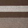 imageDII Woven Rag Rug Collection Recycled Yarn Cabana Stripe 2x3 NaturalLeather Brown