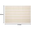 imageDII Woven Rag Rug Collection Recycled Yarn Cabana Stripe 2x3 NaturalNatural