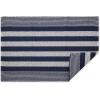 imageDII Woven Rag Rug Collection Recycled Yarn Cabana Stripe 2x3 NaturalNautical Blue