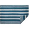 imageDII Woven Rag Rug Collection Recycled Yarn Cabana Stripe 2x3 NaturalTeal