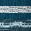 imageDII Woven Rag Rug Collection Recycled Yarn Cabana Stripe 2x3 NaturalTeal