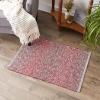 imageDII Woven Rag Rug Collection Recycled Yarn Variegated Rustic Stripe 2x3 GrayBarn Red