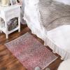 imageDII Woven Rag Rug Collection Recycled Yarn Variegated Rustic Stripe 2x3 GrayBarn Red