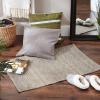 imageDII Woven Rag Rug Collection Recycled Yarn Variegated Rustic Stripe 2x3 GrayBrown