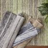imageDII Woven Rag Rug Collection Recycled Yarn Variegated Rustic Stripe 2x3 GrayGrey