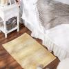 imageDII Woven Rag Rug Collection Recycled Yarn Variegated Rustic Stripe 2x3 GrayHoney Gold