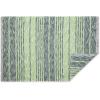 imageDII Woven Rag Rug Collection Recycled Yarn Variegated Rustic Stripe 2x3 GrayHunter Green