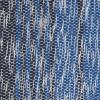 imageDII Woven Rag Rug Collection Recycled Yarn Variegated Rustic Stripe 2x3 GrayNautical Blue
