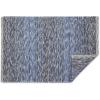 imageDII Woven Rag Rug Collection Recycled Yarn Variegated Rustic Stripe 2x3 GrayNautical Blue