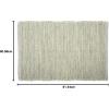 imageDII Woven Recycled Yarn Rag Rug Collection Miniature Diamonds 2x3 StoneArtichoke