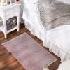 imageDII Woven Recycled Yarn Rag Rug Collection Miniature Diamonds 2x3 StoneBarn Red