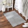 imageDII Woven Recycled Yarn Rag Rug Collection Miniature Diamonds 2x3 StoneDiamond Gray