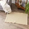 imageDII Woven Recycled Yarn Rag Rug Collection Miniature Diamonds 2x3 StoneHoney Gold