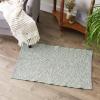 imageDII Woven Recycled Yarn Rag Rug Collection Miniature Diamonds 2x3 StoneHunter Green