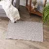 imageDII Woven Recycled Yarn Rag Rug Collection Miniature Diamonds 2x3 StoneLeather Brown