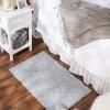 imageDII Woven Recycled Yarn Rag Rug Collection Miniature Diamonds 2x3 StoneStonewash Blue