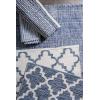 imageDII Woven Rugs Collection HandLoomed 2x3 Navy Blue DiamondVariegated Gray