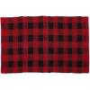 imageDII Buffalo Check Rug Collection Hand Dyed Reversible Chindi Rug 26x40 BlackRed  Black