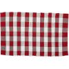 imageDII Buffalo Check Rug Collection Hand Dyed Reversible Chindi Rug 26x40 BlackRed