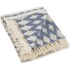 imageDII California Casual Colby Southwest Woven Throw Dark Brown ampamp Stone 50x60French Blue  Stone