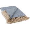 imageDII Diamond Throw Collection Cotton Woven 50x60 ArtichokeStonewash Blue