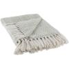 imageDII Herringbone Striped Collection Cotton Throw Blanket 50x60 AquaArtichoke